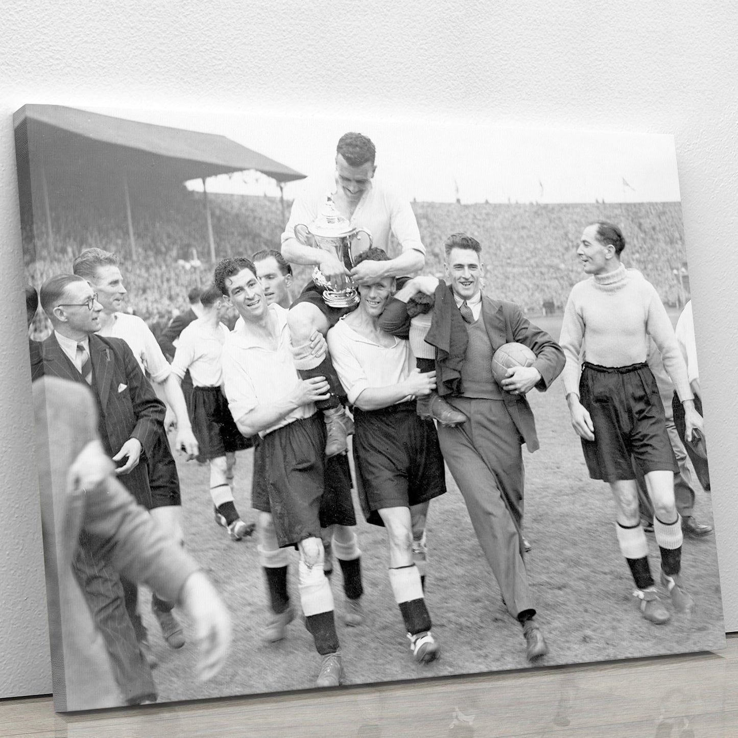 1946 FA Cup final at Wembley Charlton Athletic v Derby County Canvas Print or Poster