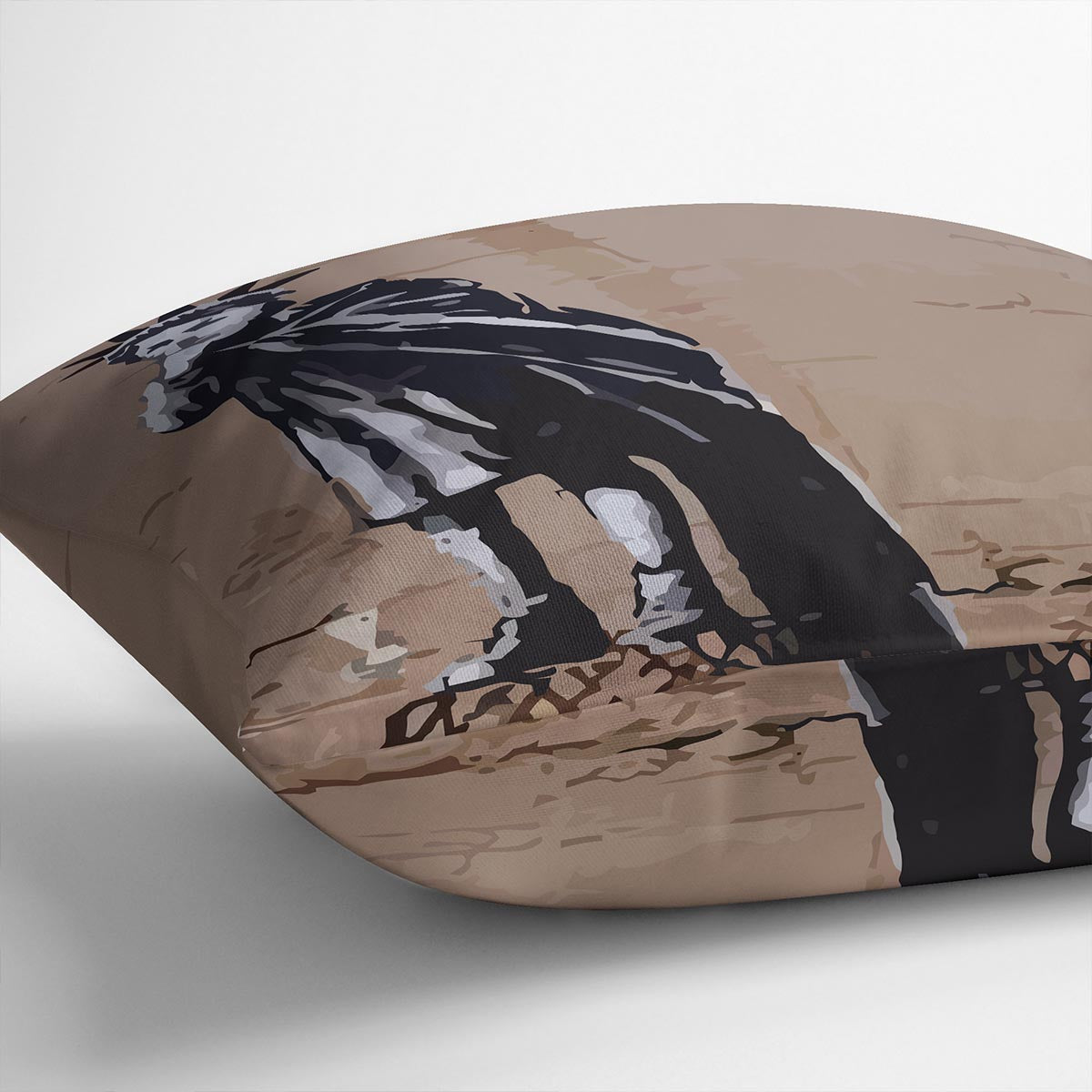 Banksy Empire State Kid Cushion
