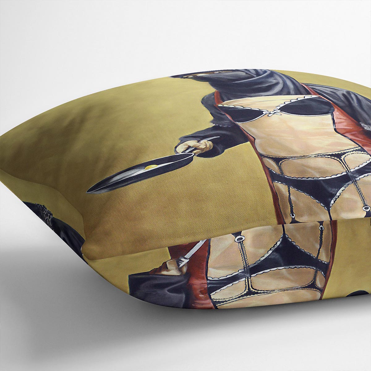 Banksy How Do You Like Your Eggs Cushion