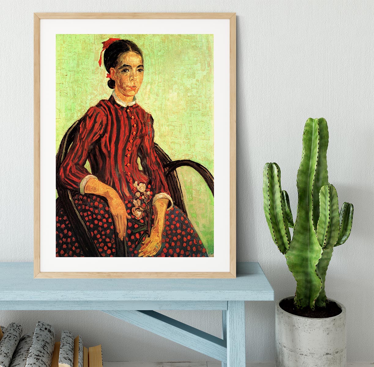 La Mousme Sitting by Van Gogh Framed Print