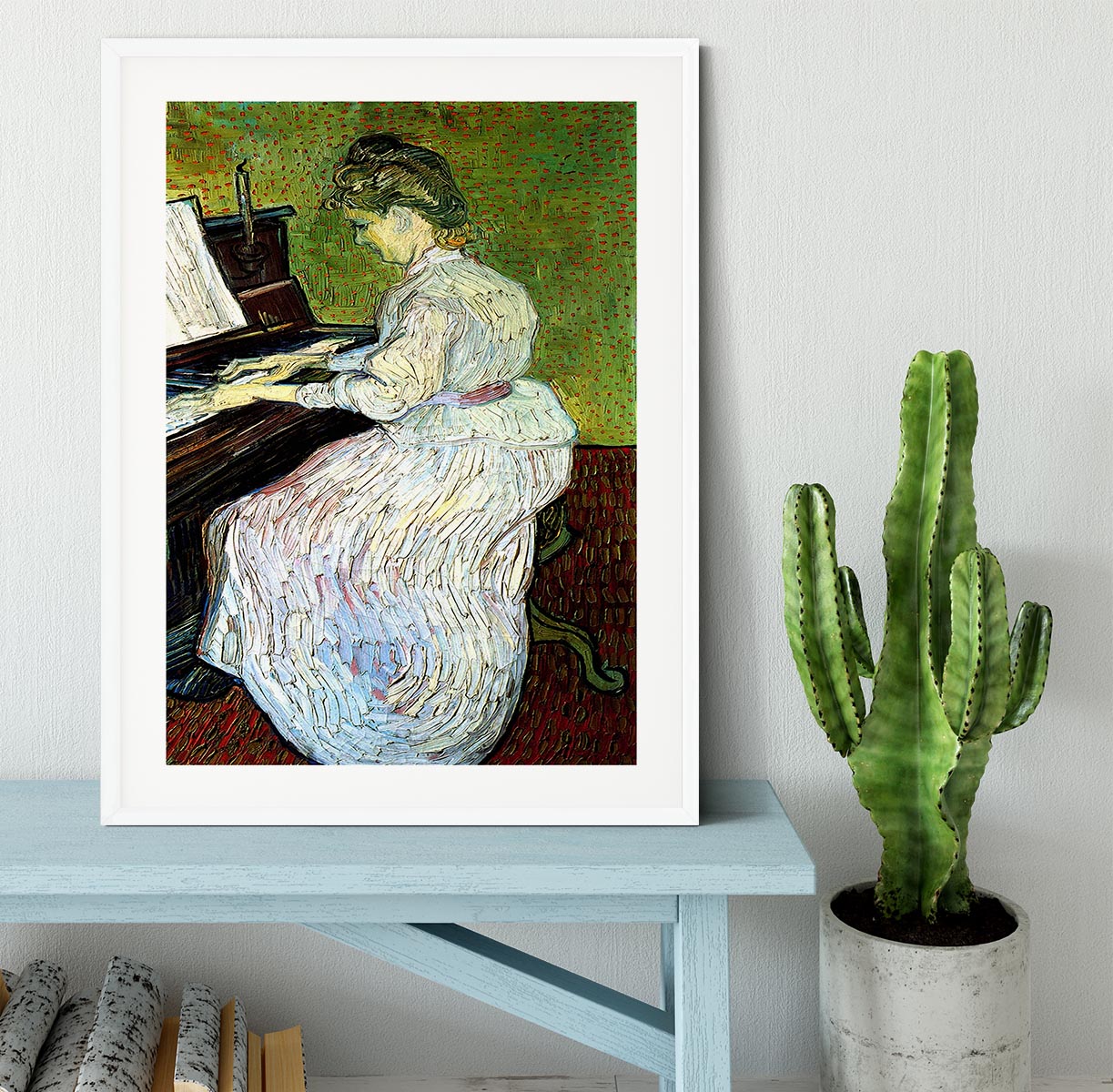 Marguerite Gachet at the Piano by Van Gogh Framed Print
