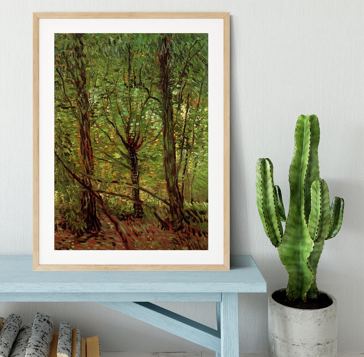 Trees and Undergrowth by Van Gogh Framed Print