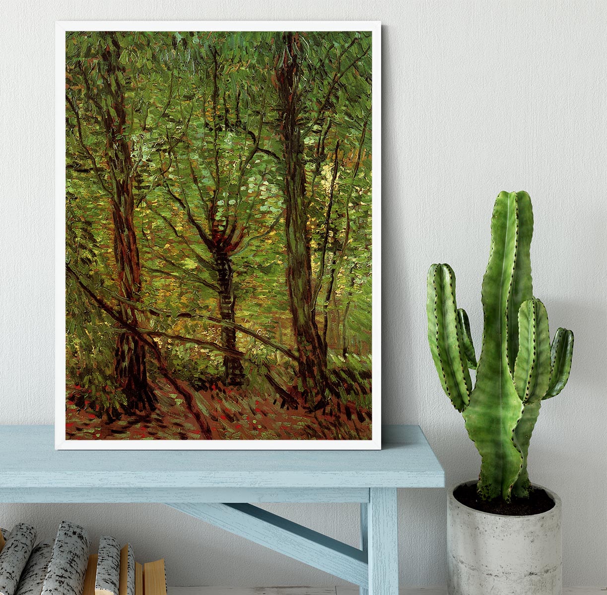 Trees and Undergrowth by Van Gogh Framed Print