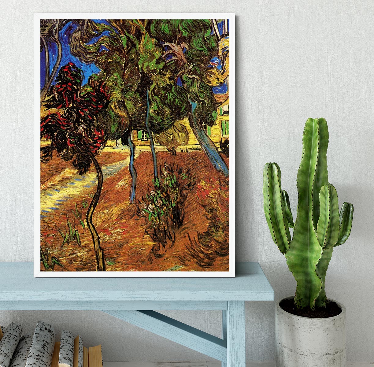 Trees in the Garden of Saint-Paul Hospital 2 by Van Gogh Framed Print