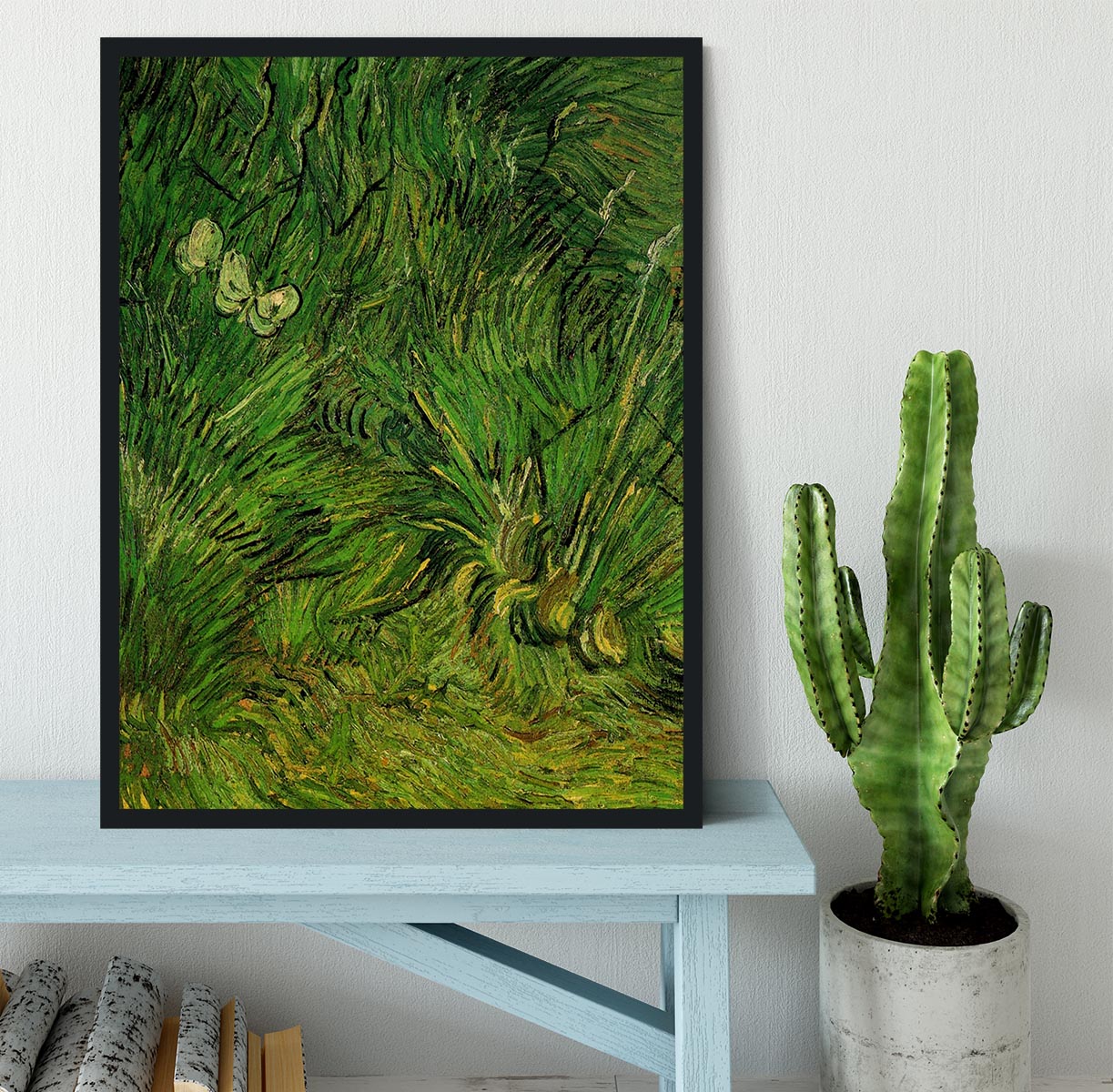 Two White Butterflies by Van Gogh Framed Print