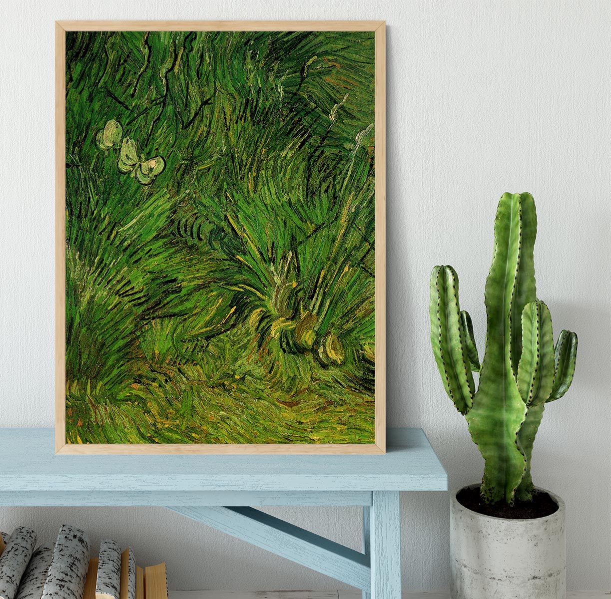 Two White Butterflies by Van Gogh Framed Print