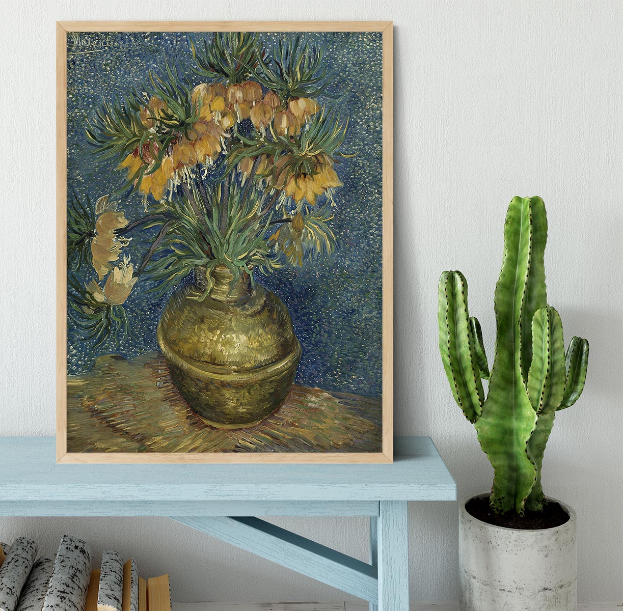 Van Gogh Fritillaries in a Copper Vase Framed Print