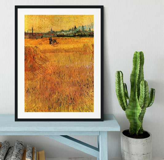 Arles View from the Wheat Fields by Van Gogh Framed Print