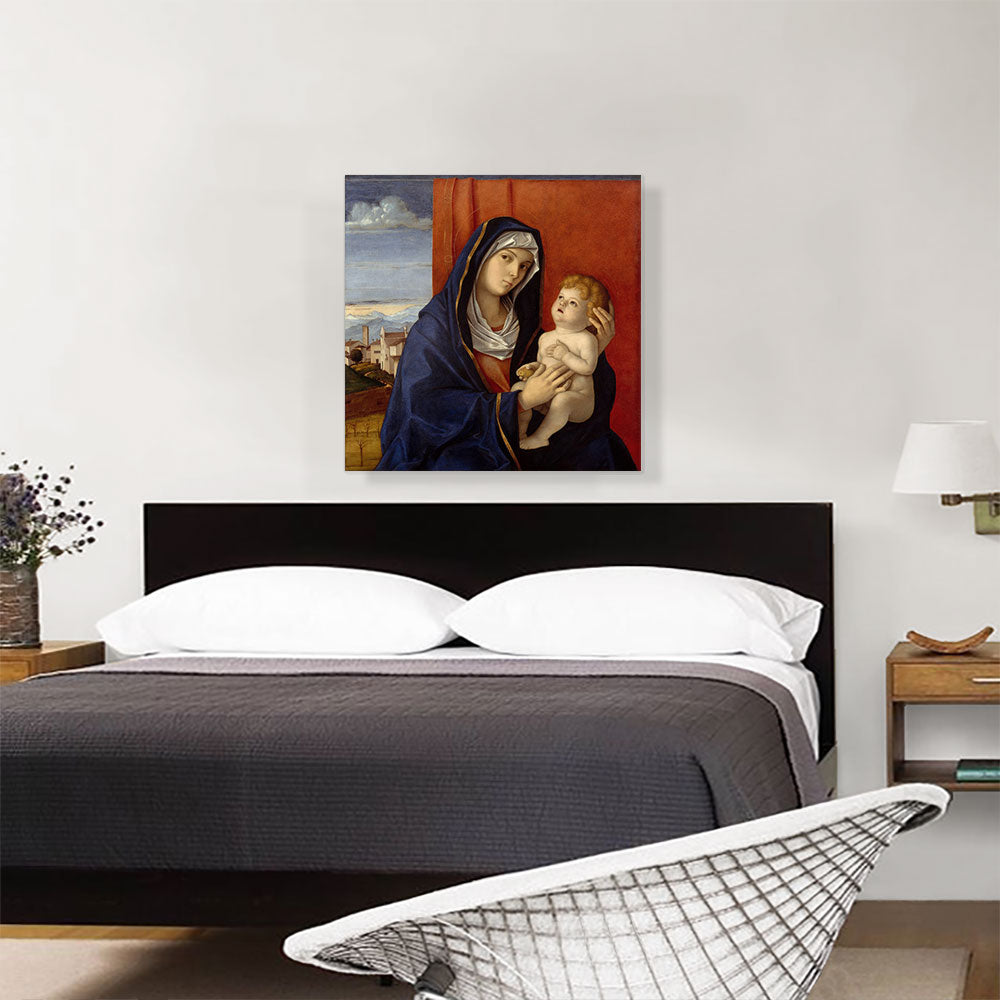 Blue Madonna And Child 1480