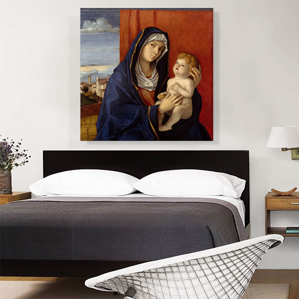 Blue Madonna And Child 1480