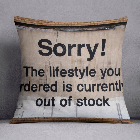 Banksy The Lifestyle You Ordered Cushion
