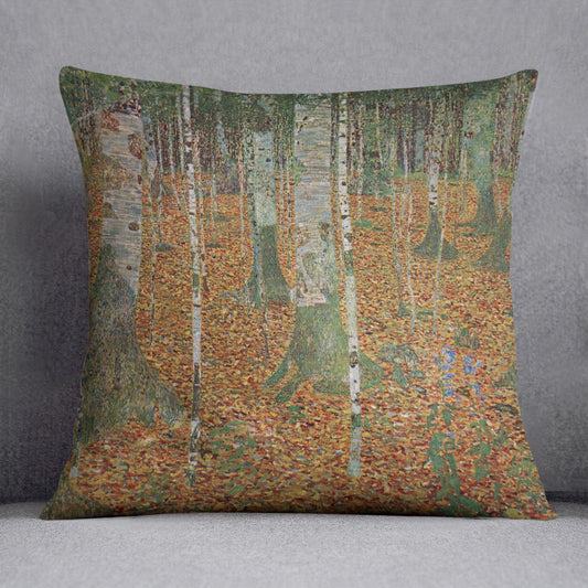 Birch Forest by Klimt Cushion