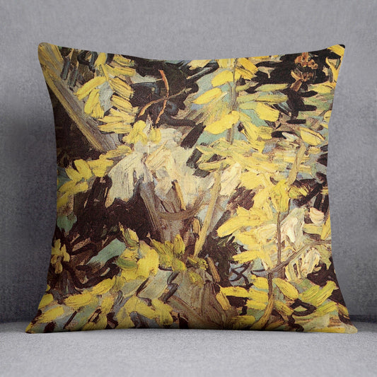 Blossoming Acacia Branches by Van Gogh Cushion