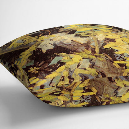 Blossoming Acacia Branches by Van Gogh Cushion