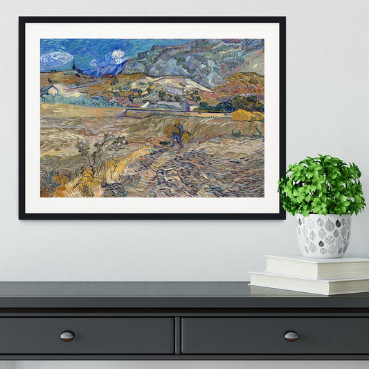 Enclosed Field with Peasant Framed Print
