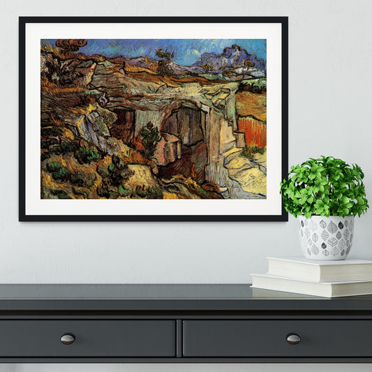 Entrance to a Quarry near Saint-Remy by Van Gogh Framed Print