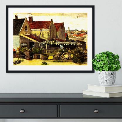 Fish-Drying Barn by Van Gogh Framed Print