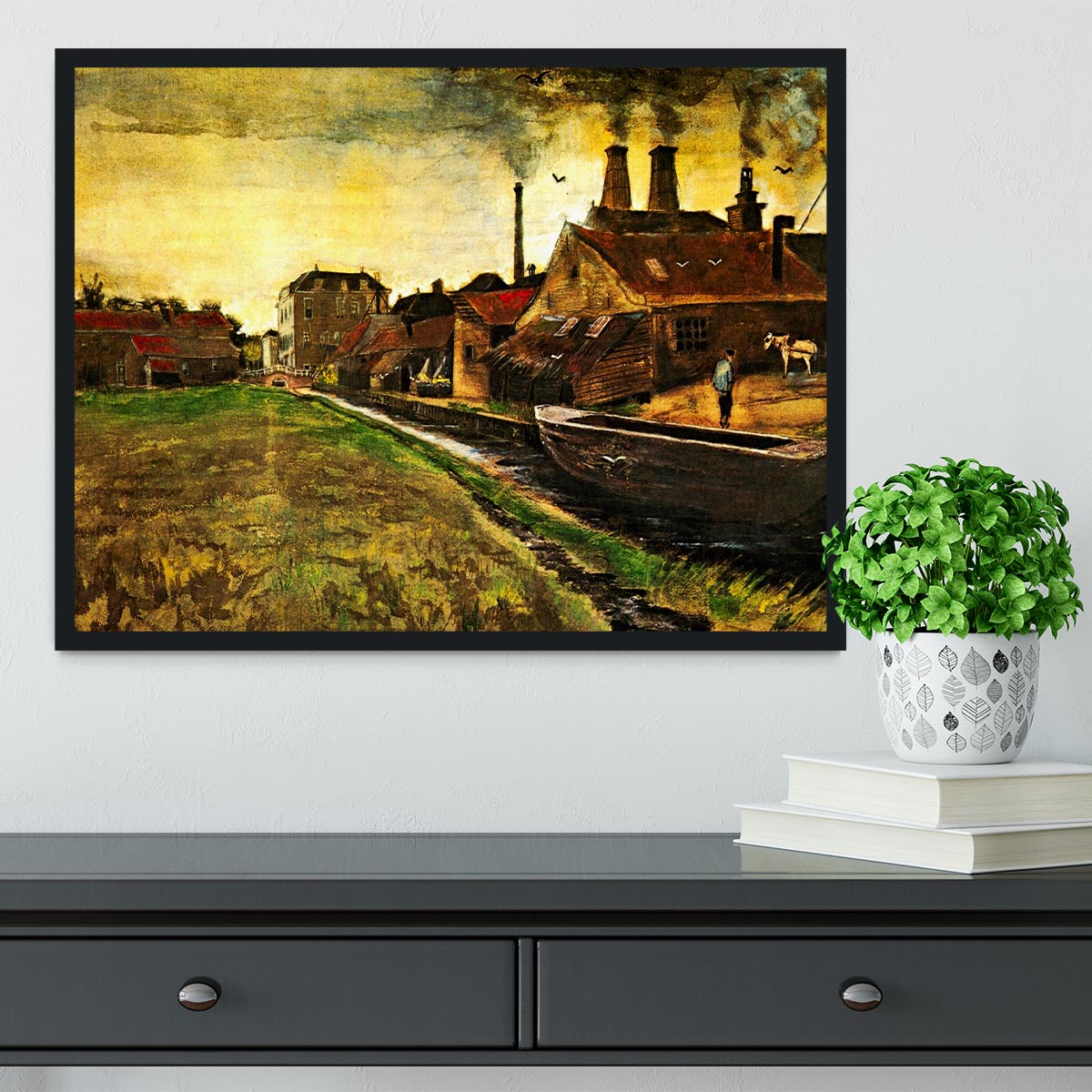 Iron Mill in The Hague by Van Gogh Framed Print