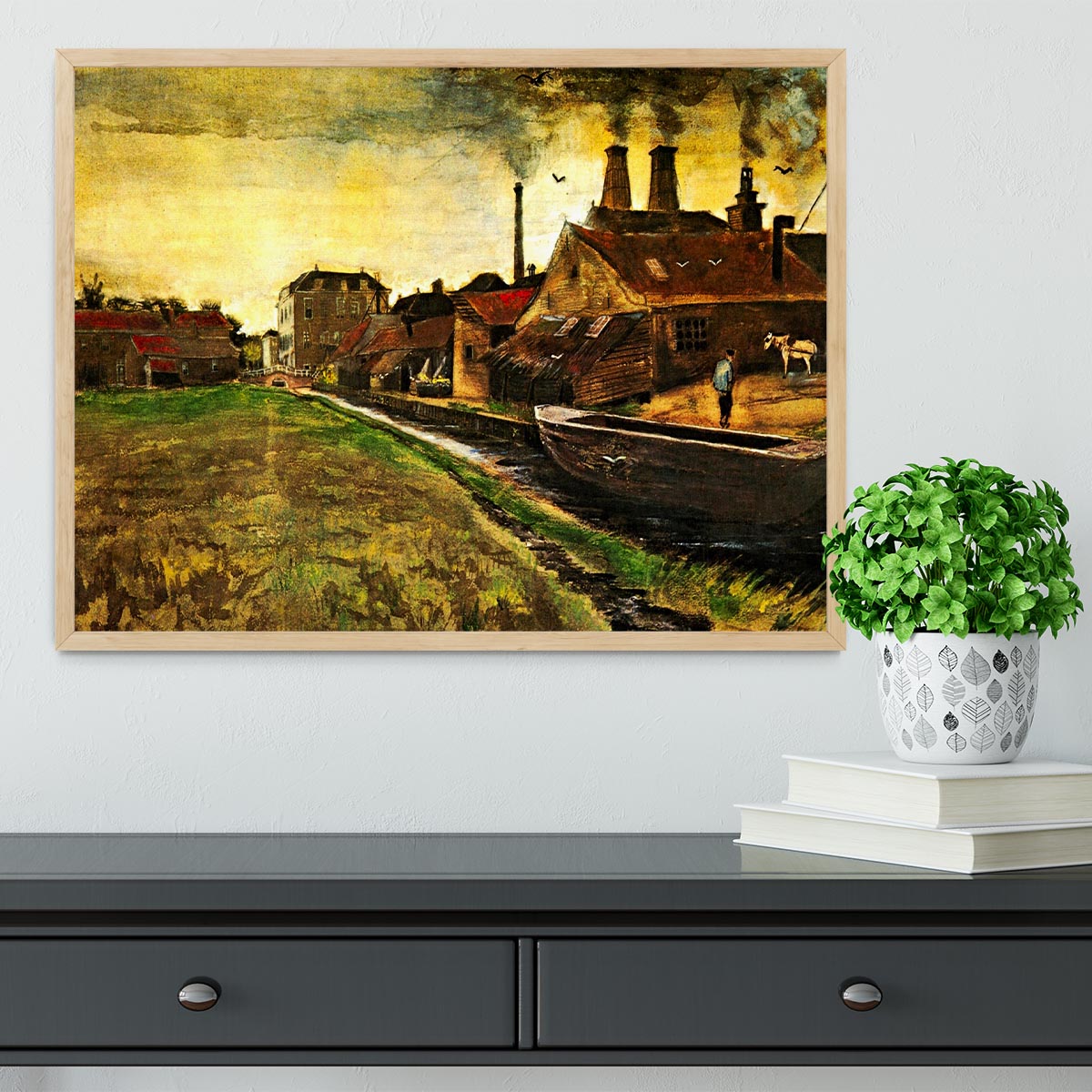 Iron Mill in The Hague by Van Gogh Framed Print
