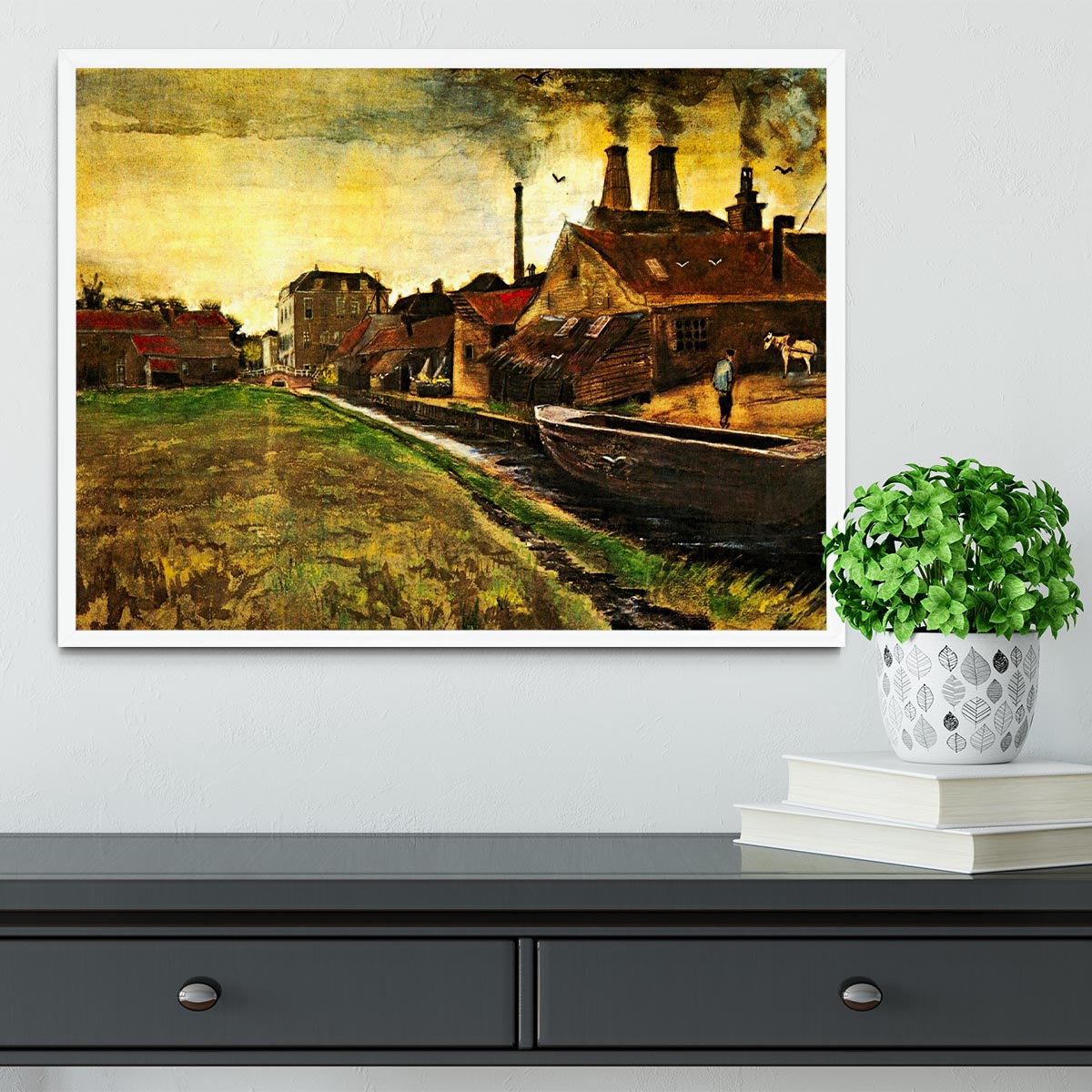 Iron Mill in The Hague by Van Gogh Framed Print