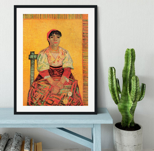Italian Woman Agostina Segatori by Van Gogh Framed Print