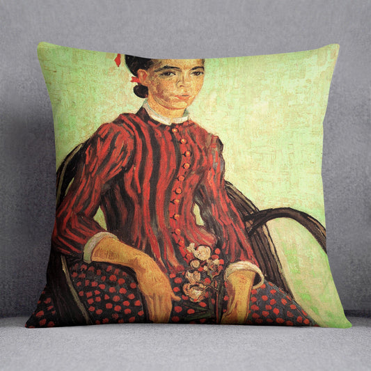 La Mousme Sitting by Van Gogh Cushion