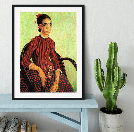 La Mousme Sitting by Van Gogh Framed Print