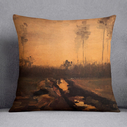 Landscape at Dusk by Van Gogh Cushion
