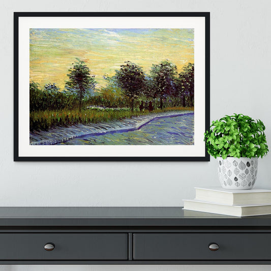 Lane in Voyer d Argenson Park at Asnieres by Van Gogh Framed Print