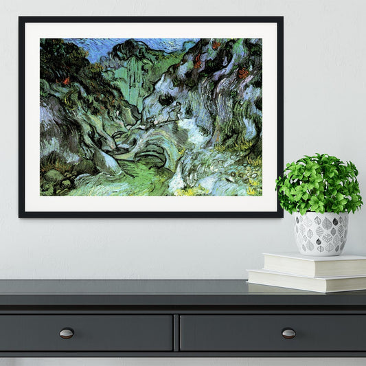 Les Peiroulets Ravine 2 by Van Gogh Framed Print