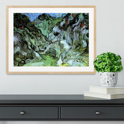 Les Peiroulets Ravine 2 by Van Gogh Framed Print