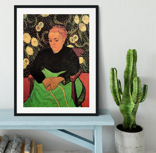 Madame Roulin Rocking the Cradle La Berceuse by Van Gogh Framed Print