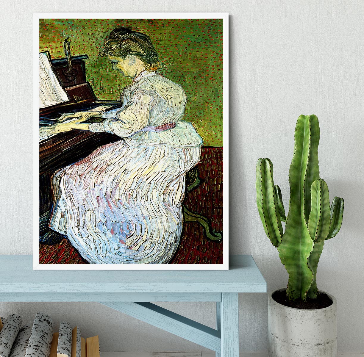 Marguerite Gachet at the Piano by Van Gogh Framed Print