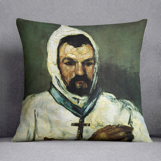 Portrait of Uncle Dominique as a monk by Cezanne Cushion