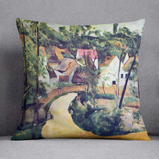 Road bend by Cezanne Cushion