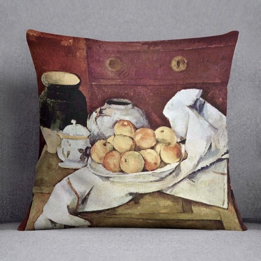 Still Life by Cezanne Cushion