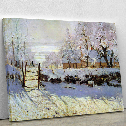 The Magpie by Monet Canvas Print or Poster