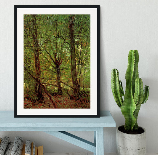 Trees and Undergrowth by Van Gogh Framed Print