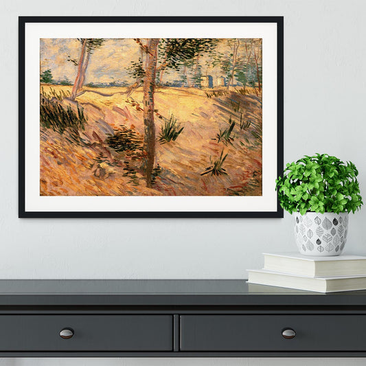 Trees in a Field on a Sunny Day by Van Gogh Framed Print