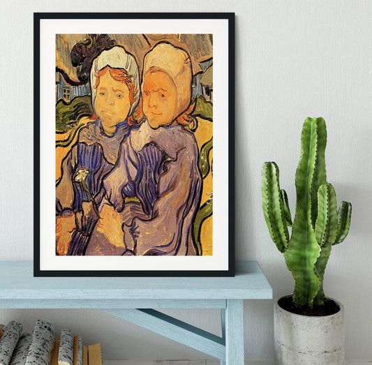 Two Children by Van Gogh Framed Print