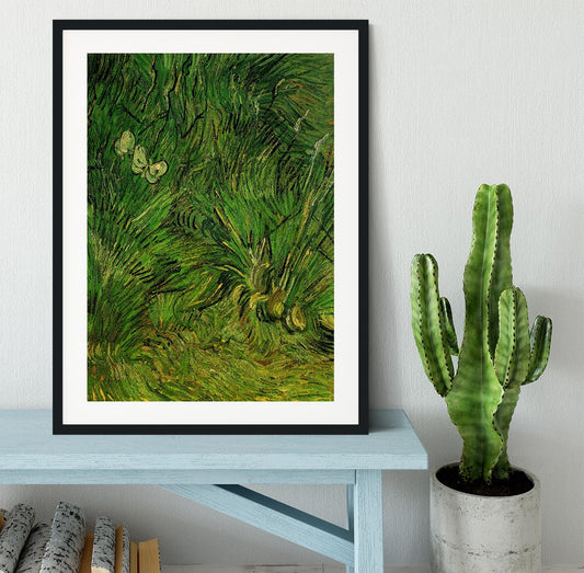 Two White Butterflies by Van Gogh Framed Print