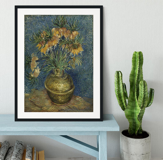 Van Gogh Fritillaries in a Copper Vase Framed Print