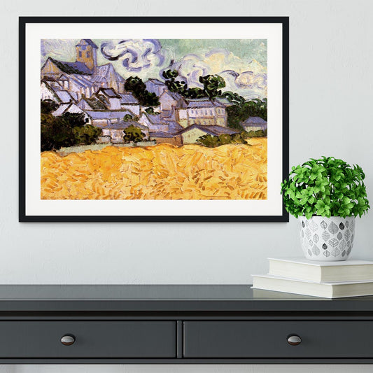 View of Auvers with Church by Van Gogh Framed Print