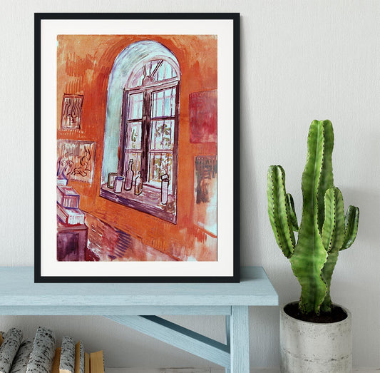 Window of Vincent s Studio at the Asylum by Van Gogh Framed Print