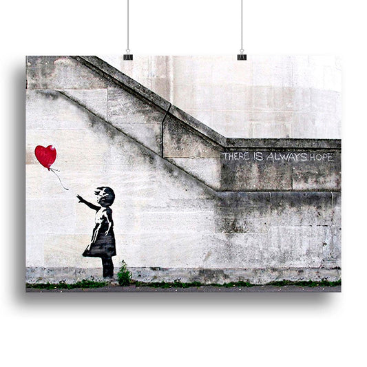Banksy There is Always Hope Canvas Print or Poster